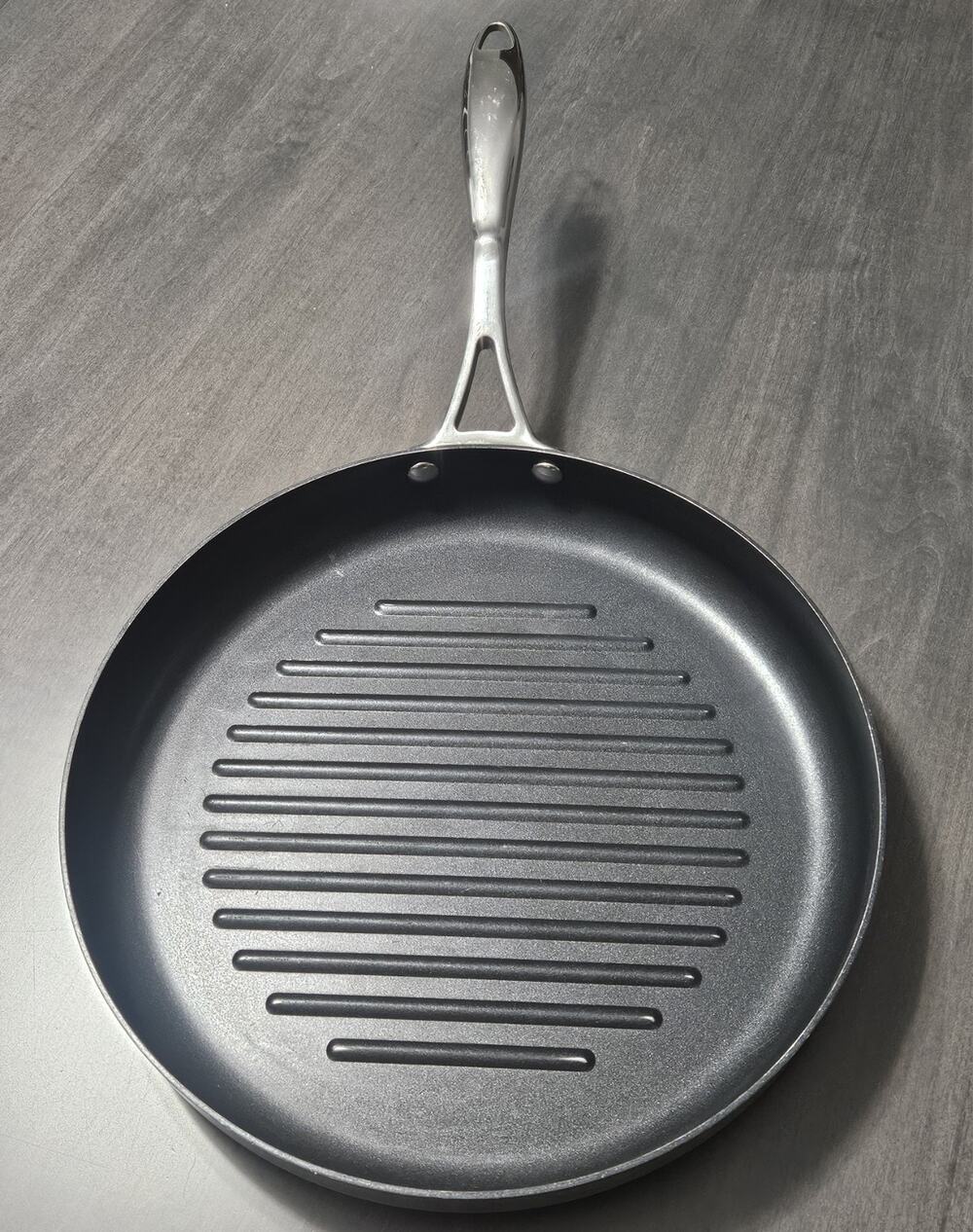 TUPPERWARE CHEF SERIES 12”/30 CM ROUND STAINLESS STEEL GRILL PAN NON-STICK